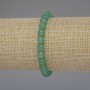 Pulsera de jade con cuentas lisas de 6,5 mm, longitud 18 cm, elástica