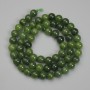 Cuentas de jadeíta, bola de 6 mm, en hilo