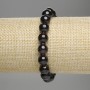 Pulsera de granate, bolita lisa, diámetro 10 mm, longitud 18 cm, elástica