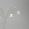 Pendientes de botón con perlas de río, diámetro de 7 mm+