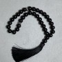 Pulsera de ágata natural, cuentas lisas de 8 mm, 33 cuentas