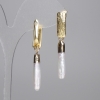 Pendientes de perlas barrocas 25×5,5 mm, longitud 50 mm aprox. (tallas variadas)