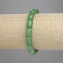 Pulsera de jade en cuentas tipo barril 10×8 mm, longitud 18 cm, elástica