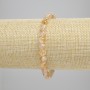 Pulsera de citrino con bolas lisas de 6 mm, longitud 18 cm +/-, elástica