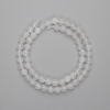 Cuentas facetadas de cristal de roca, bolas de 6 mm de diámetro, longitud 38 cm ± en hilo