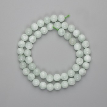Cuentas de angelita, bolas lisas, diámetro 8 mm ±, longitud 39 cm ± en hilo