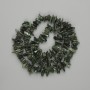 Cuentas de serafinita micro 6-91-3mm±, longitud 41 cm en hilo