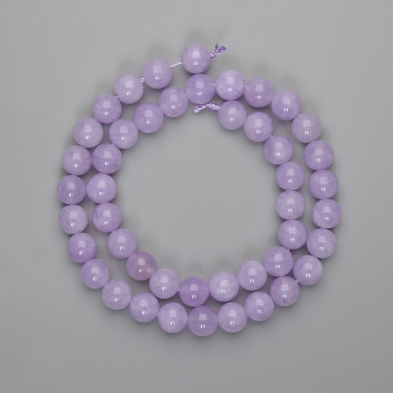 Cuentas de kunzita, bolas lisas de 8 mm ±, longitud 37 cm ±