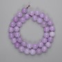 Cuentas de kunzita, bolas lisas de 10 mm, 38 cm de longitud