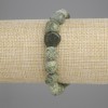 Pulsera de serpentina pulida en tambor, diámetro 10-12×10-11 mm, 5 mm ±, longitud 18 cm ±, elástica