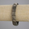 Pulsera de pirita facetada en eslabones, diámetro 11×11 mm, longitud 18 cm, banda elástica