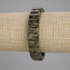 Pulsera de piedra natural grossularita, eslabón, diámetro 13×9 mm, longitud 18 cm, elástico