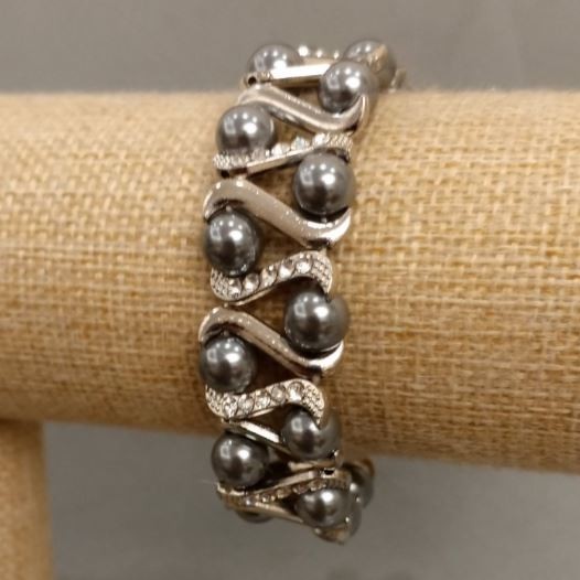 Pulsera de perlas de Mallorca, 18 cm de largo, elástica