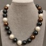Collar de perlas de Mallorca, longitud 43 cm ± con cierre