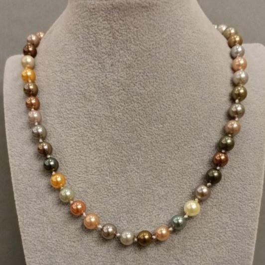 Collar de perlas de Mallorca, longitud 47 cm ± con cierre