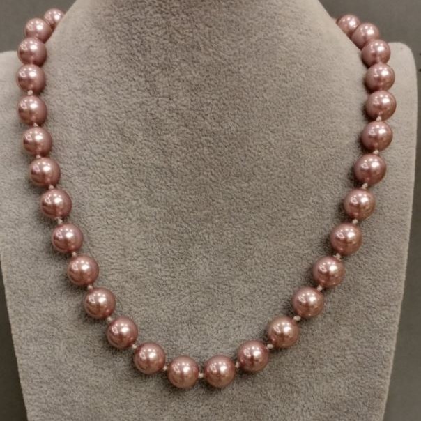 ¡Liquidación! Collar de perlas de Mallorca, longitud 48 cm ± con cierre