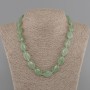 Collar de nefrita ovalado 18×13 mm, longitud 45 cm, con cierre