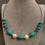 Collar de Turquesa Mallorca, longitud 46 cm+