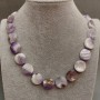 Collar de amatista, longitud 48 cm+
