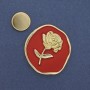 Broche magnético «Acento» con esmalte y metal dorado 41 mm+