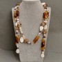 Collar-cinturón transformable «Piedras variadas», longitud 110 cm+
