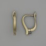 Ganchos para pendientes color bronce 17x3 mm - par