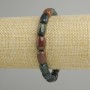 Pulsera de jaspe en forma de barril con base elástica