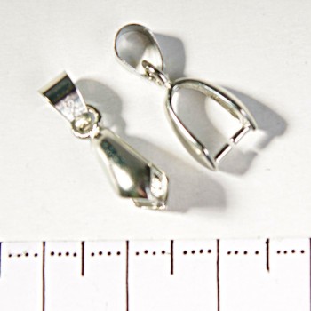 Base para colgante con pasador, base para cordón, lisa, 20 mm, pack de 20 uds