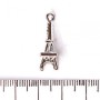 Colgante Torre Eiffel con strass, 25x8 mm, presentación 3 uds