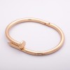 Pulsera «Clavo» color dorado cierre hi-tech circunferencia 18 cm
