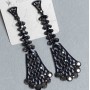 Pendientes largos de gala, 8 cm de longitud