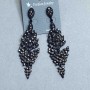 Pendientes largos de noche, 8 cm de longitud