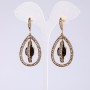 Pendientes largos de noche, longitud 5,5 cm