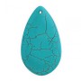 (4,8/3 cm) Colgante de turquesa prensada