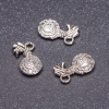 Colgante Euro color plata 13 mm, presentación 20 g, ±25 uds.