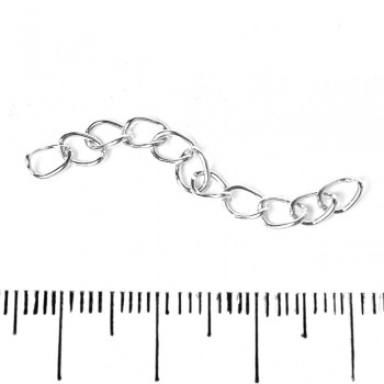 Accesorios de bisutería: Extensión de cadena de 7 cm (+/-) con empaque de 34 g