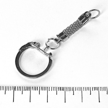 Precio por pack de 10 uds. Base para llavero 65 x 23 mm