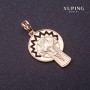Colgante Xuping Cruz dorado 37x20 mm