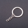 Precio por pack (10 uds.) Base para llavero, diámetro 28 mm, longitud 5 cm