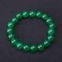 Pulsera de crisoprasa, cuentas lisas de 10 mm, en elástico