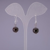 Pendientes de granate natural, bola de 10± mm de diámetro, longitud 3 cm
