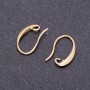Ganchos bronce claro 15 mm para pendientes