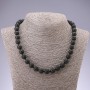 Collar de lava volcánica con bolas de 10 mm, longitud 45 cm