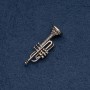 Broche musical 'Trompeta' 48×16 mm color bronce