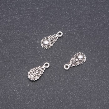Accesorios: Colgante gota 8×18 mm, presentación 20 g ± 30 uds