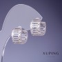 Pendientes Xuping rodio 14×9 mm