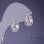 Pendientes Xuping rodio 14×8 mm