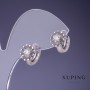 Pendientes Xuping 10x9 mm rodio