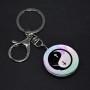 Llavero 'Cruz Yin Yang', longitud 10 cm