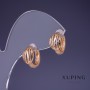 Pendientes Xuping 7×13 mm, baño de oro 18K